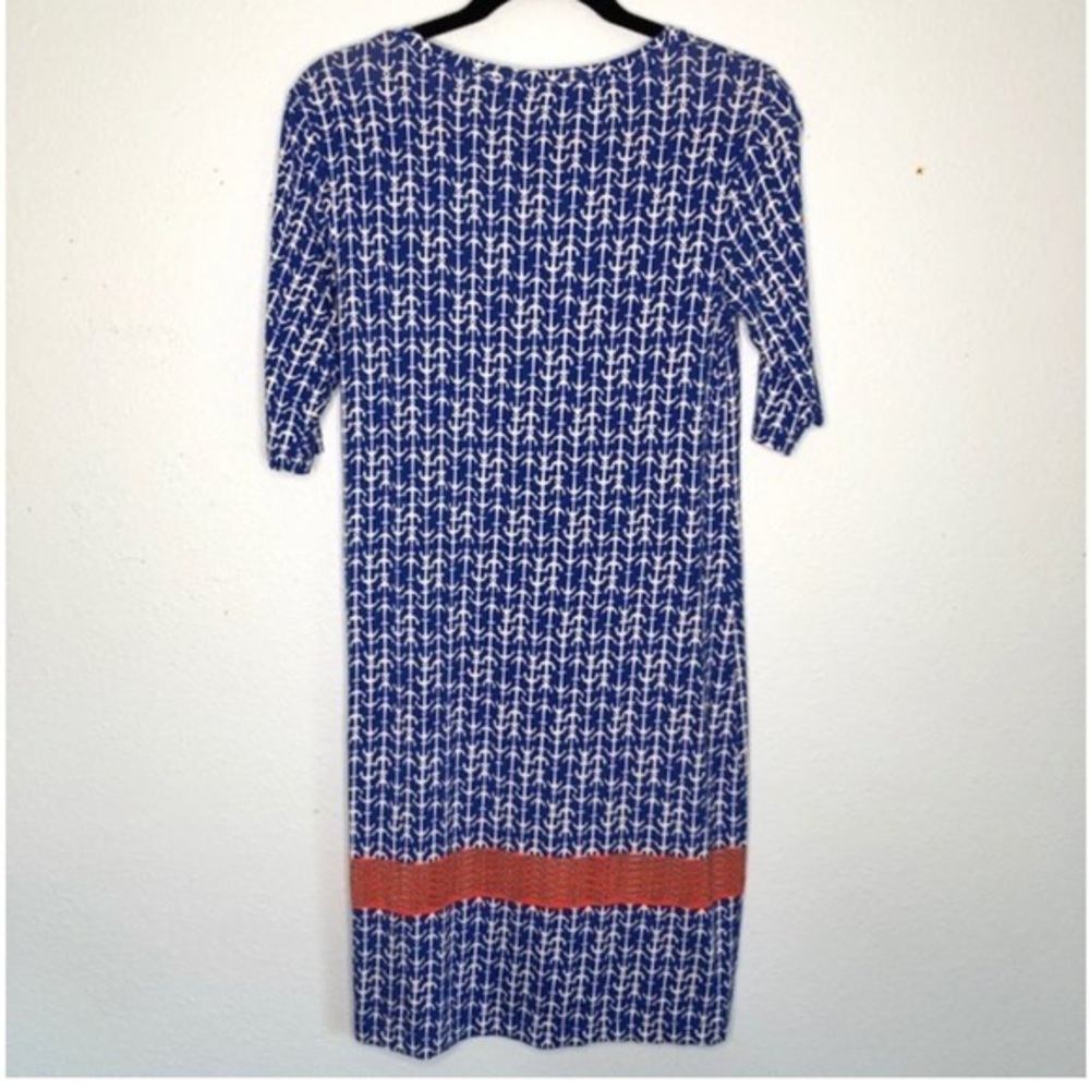 Antibes Blanc Blue Anchor Nautical Dress